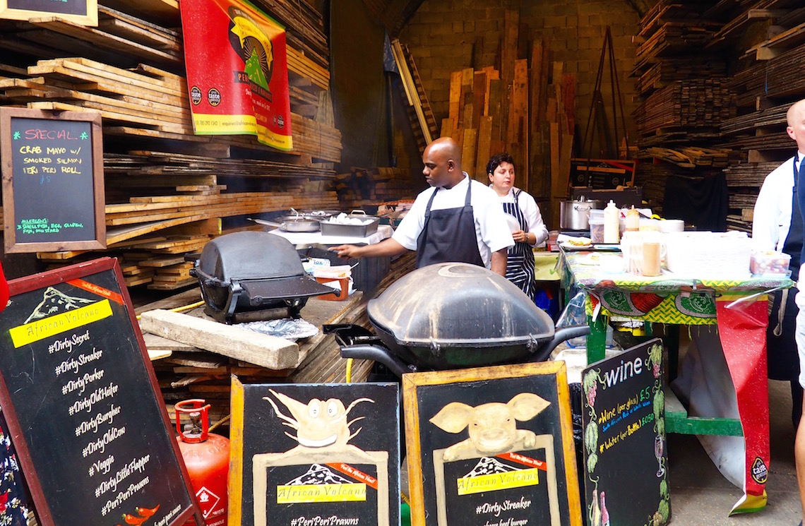 African Volcano at Maltby Street Market