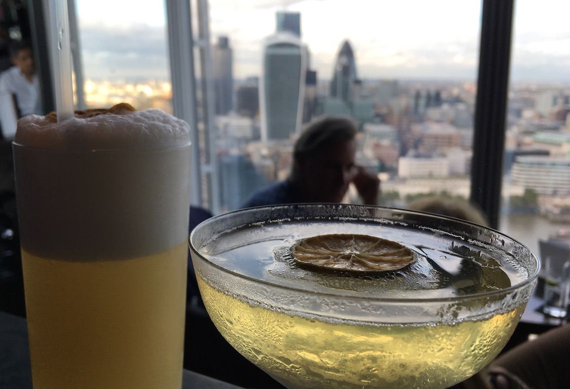 Cocktails at Aqua Shard