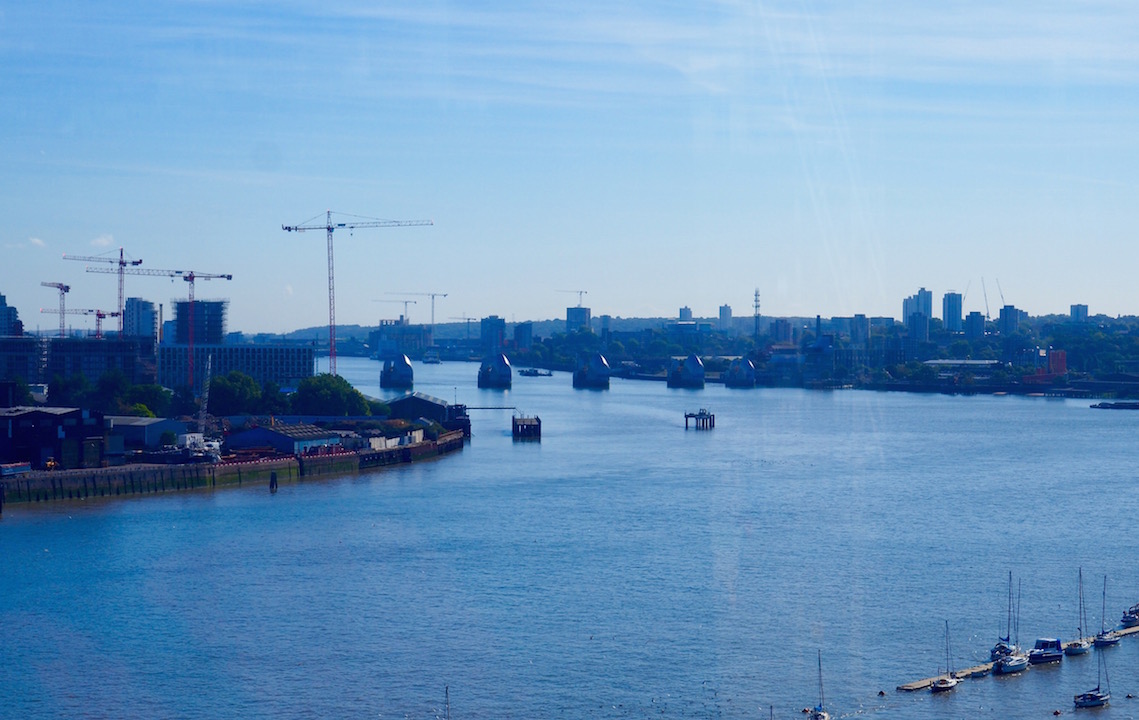 The Thames Barrier on London's East Side