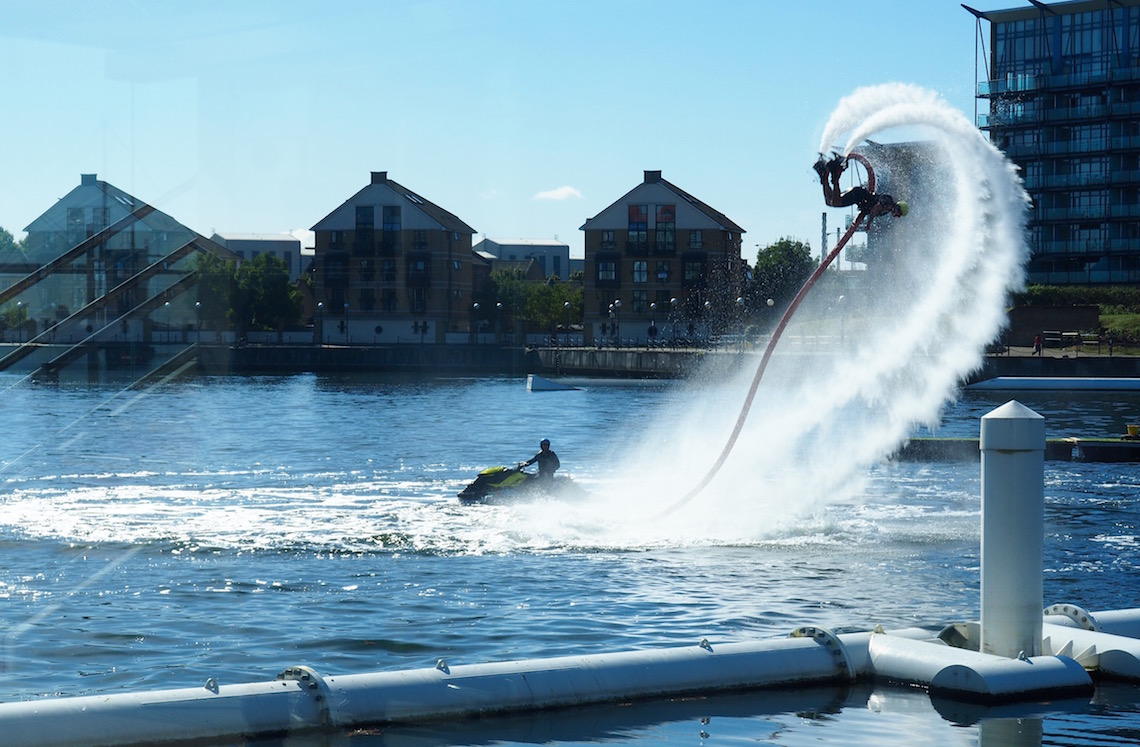 Wakeboarding on London's East Side