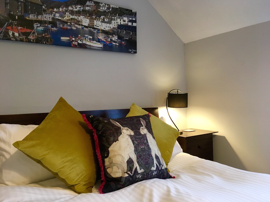 Air B&B room for our New Year stay in Cornwall