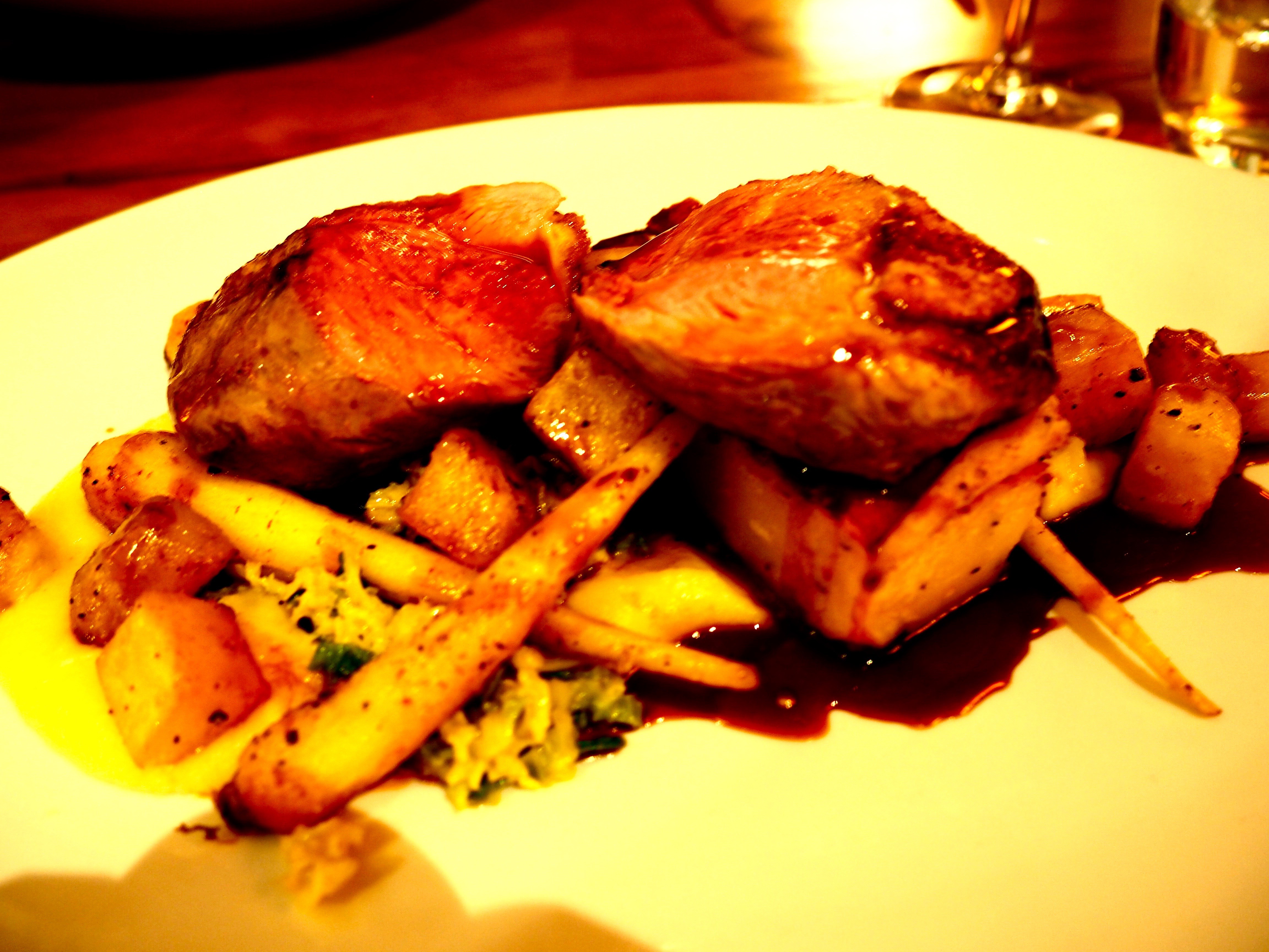 Mouth-watering duck at The Howard Arms in Ilmington