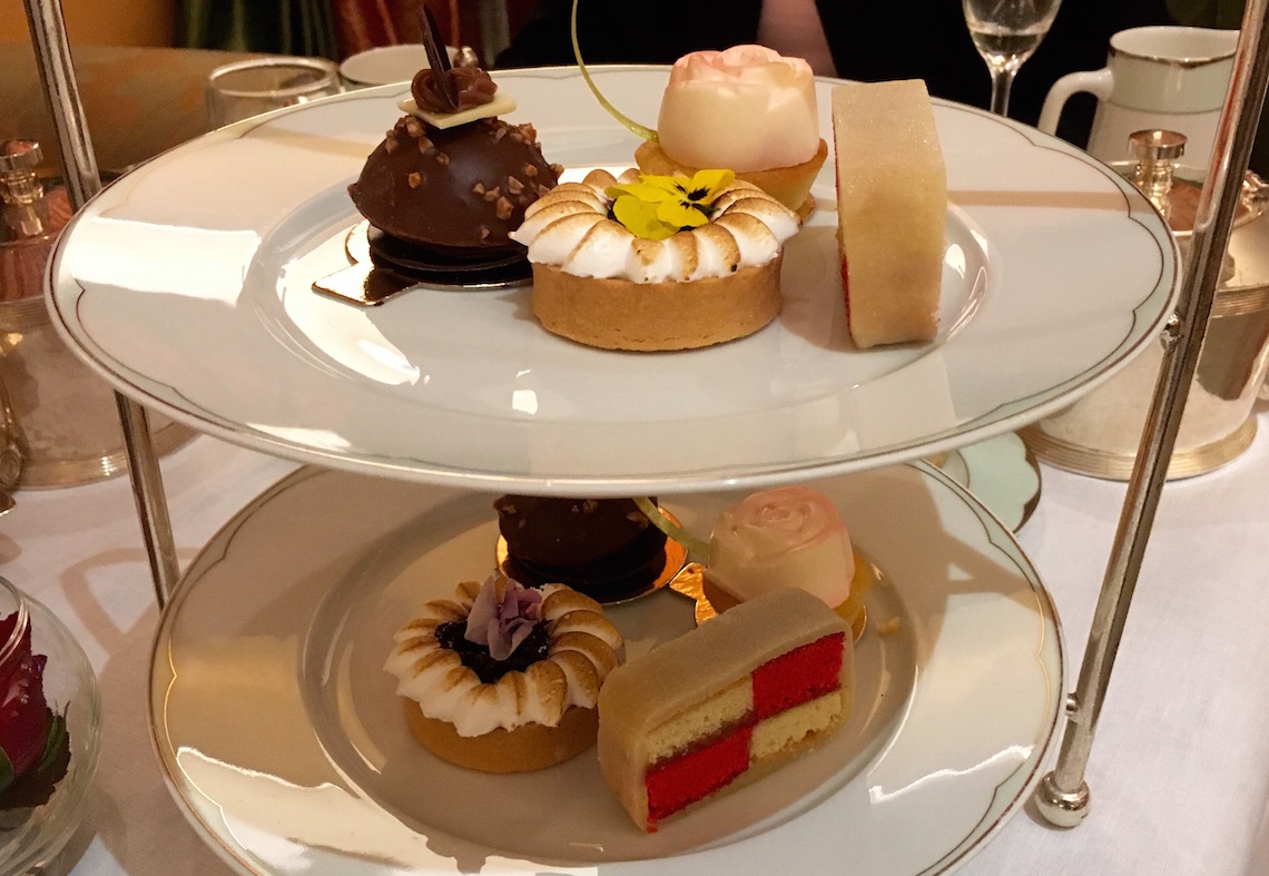 Cakes at afternoon tea at The Dorchester