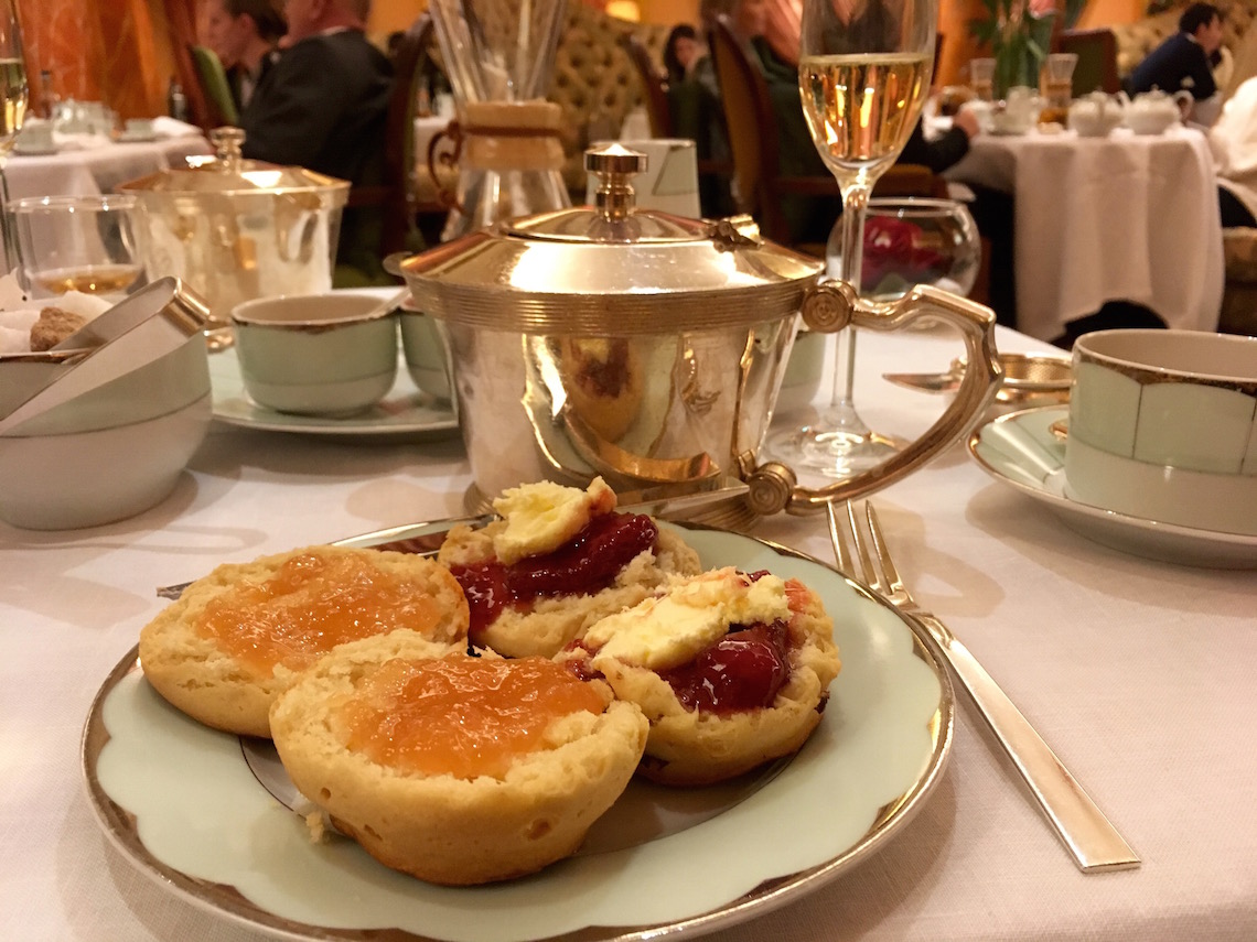 Scones at afternoon tea at The Dorchester