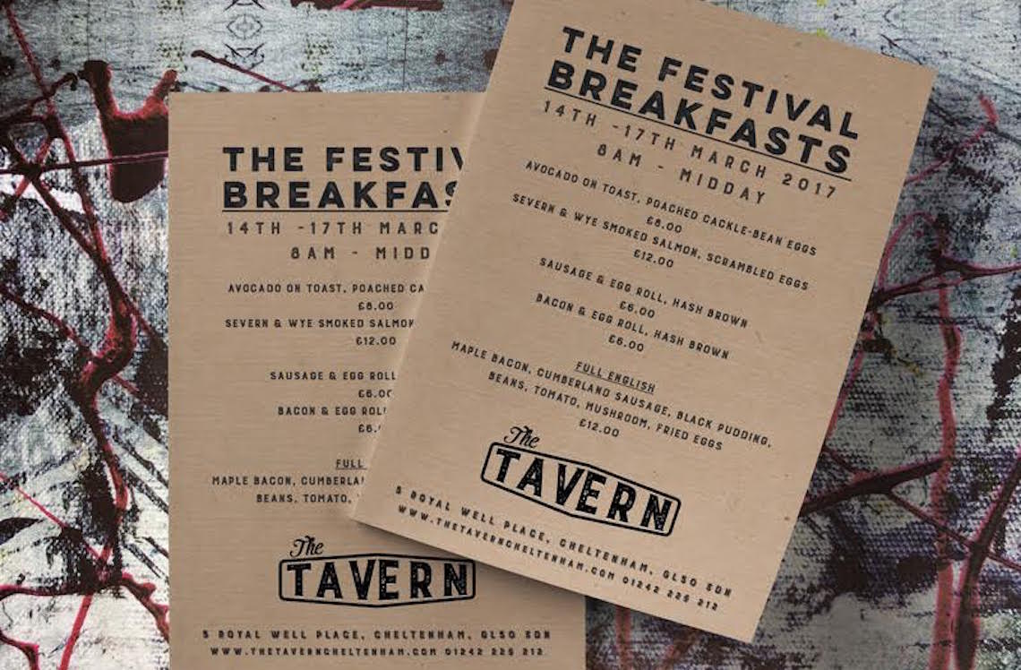 The Tavern, breakfast Cheltenham Race Week The Tavern, breakfast Cheltenham Race Week