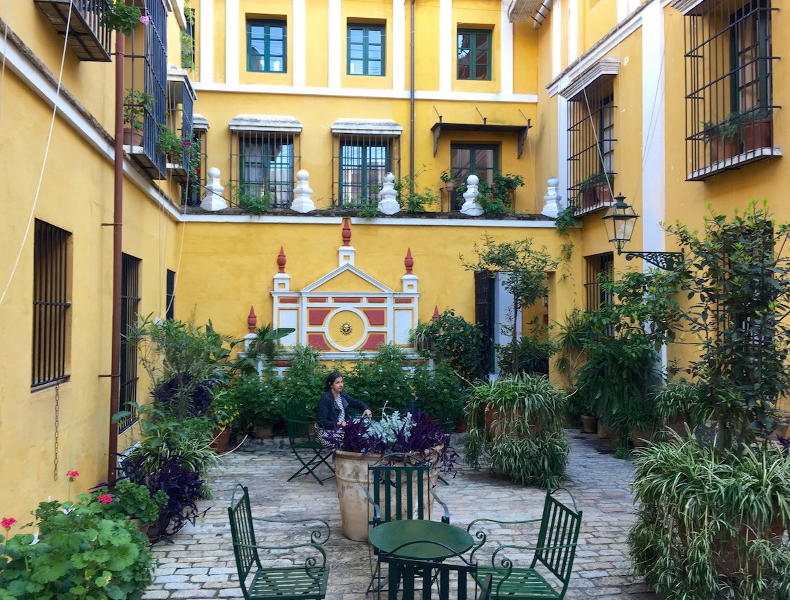 Patio in La Casas de Le Juderia Hotel