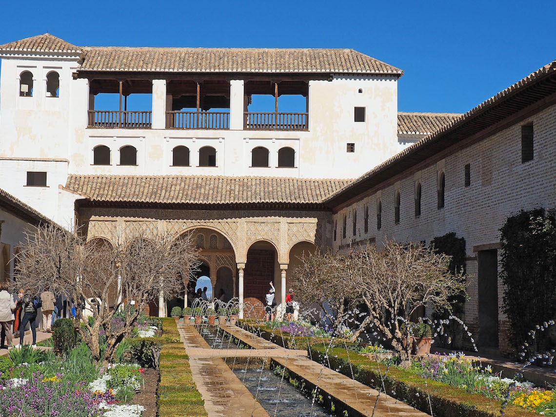 Generalife Garden on a weekend in Granada