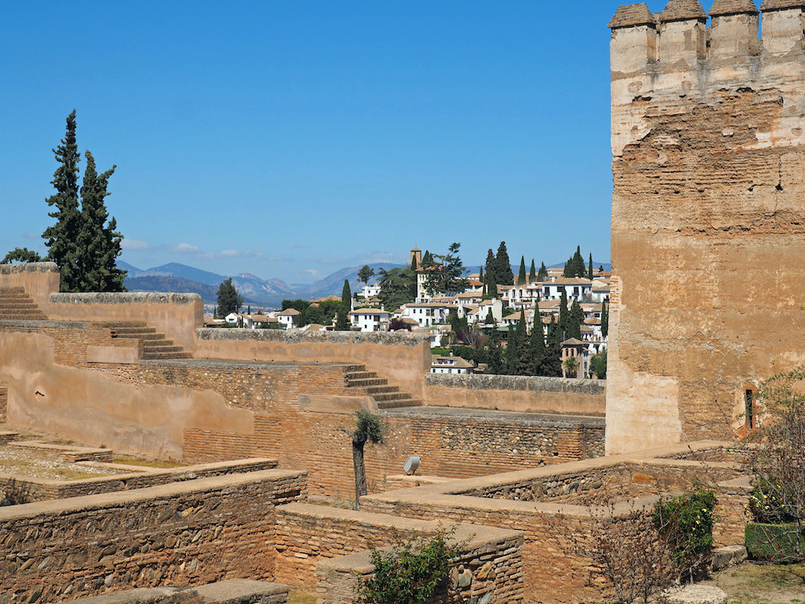 The Alcazaba, the oldest part of the Alhambra