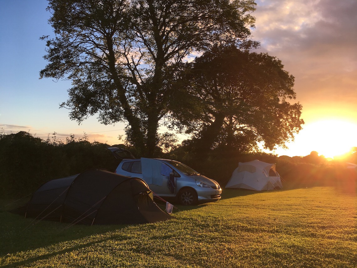 Camping at Tregunwith Farm