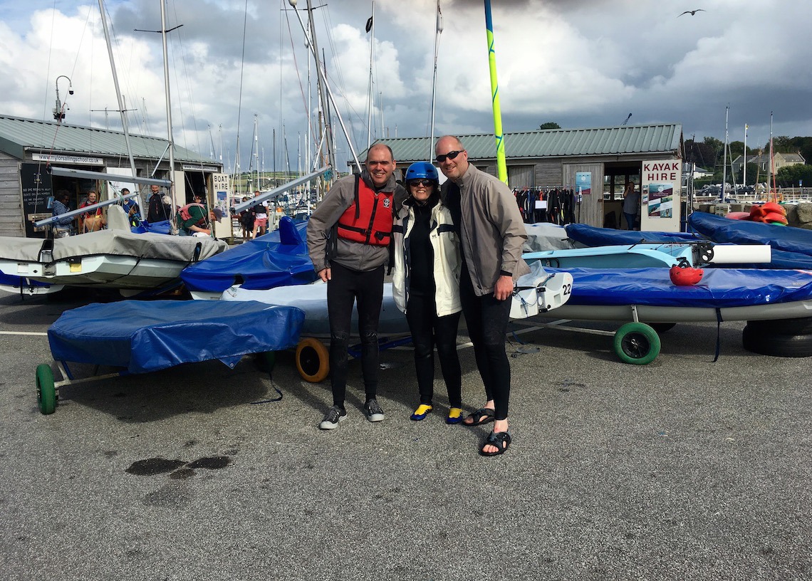 Classmates at Mylor Sailing School