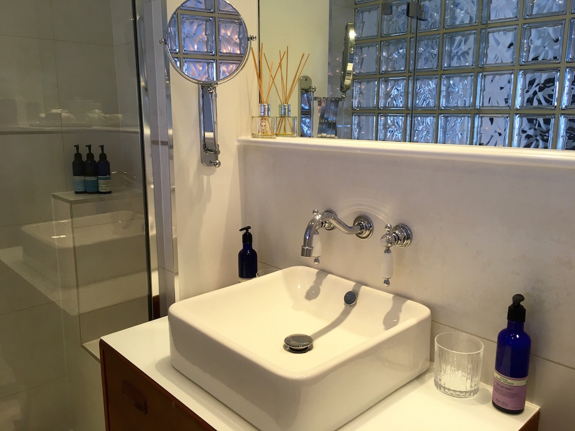 Bathroom with Neal's Yard toiletries