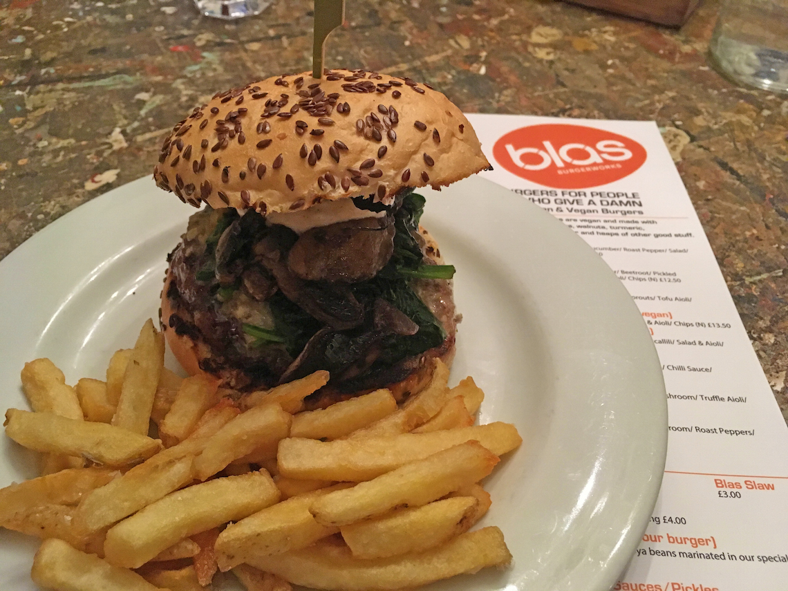 Blas Burgerworks' truffle burger