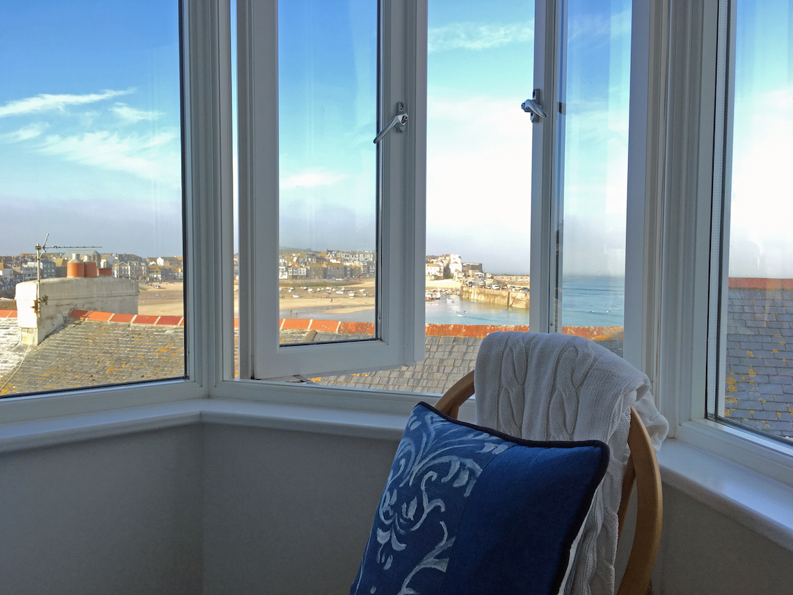 Room with a view at Trevose Harbour House, St Ives