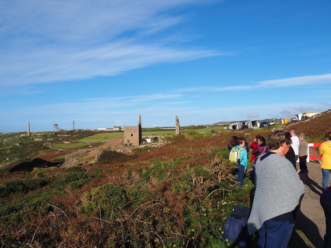 Watching filming at Wheal Owles