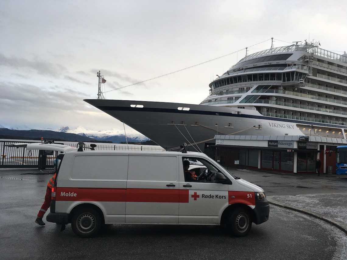 Our return to the Viking Sky in Molde