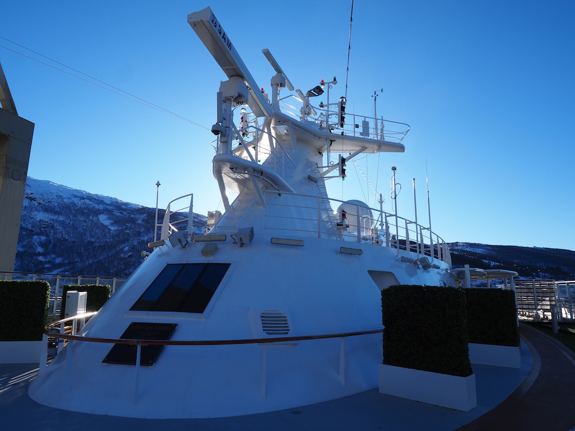 The deck where we were airlifted from, taken on a brighter calmer day