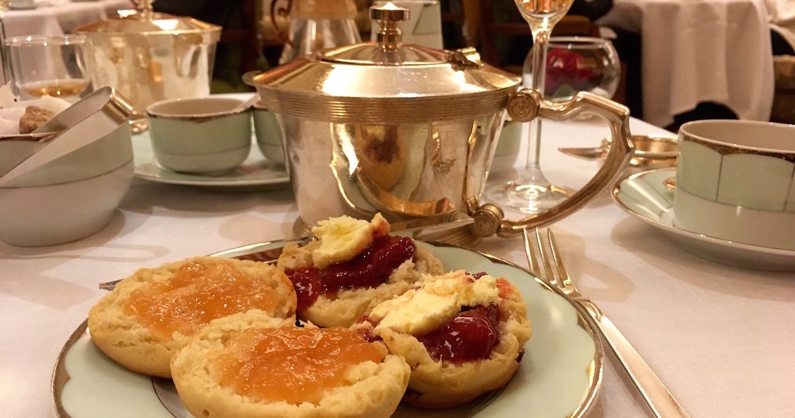 Scones at afternoon tea at The Dorchester