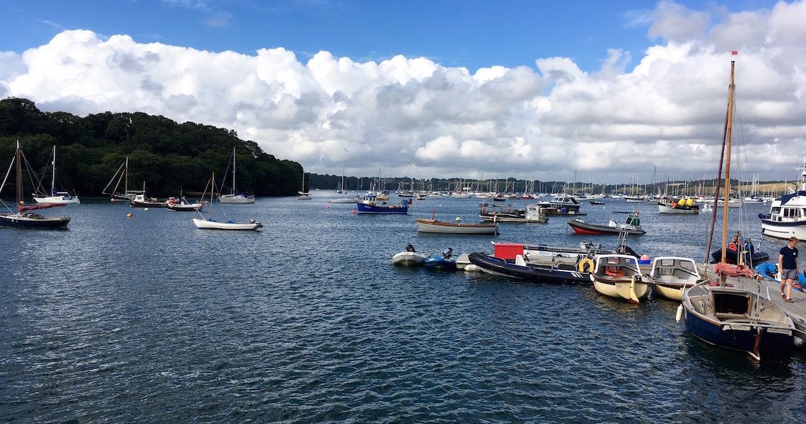 The River Fal, learning to sail in Cornwall