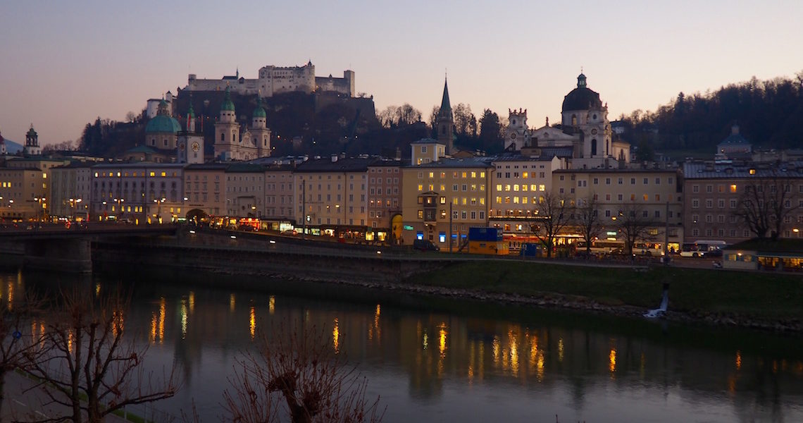 View across to the old town