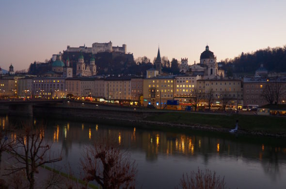 View across to the old town